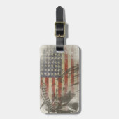Étiquette À Bagage Étiquette de sac avec la statue de la liberté sur (Devant Vertical)
