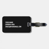 Étiquette À Bagage Étiquette de sac de bagage de lacrosse d'amour de (Dos horizontal)