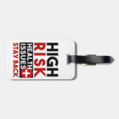 Étiquette À Bagage Étiquette de sensibilisation aux problèmes de sant (Dos horizontal)