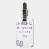 Étiquette À Bagage Étiquette de siège de voiture de poupée renaissant (Devant Vertical)