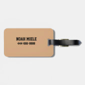 Étiquette À Bagage Étiquette de sport sur mesure (Dos horizontal)