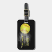 Étiquette À Bagage Étiquette de tabagisme de bagage du base-ball (Devant Vertical)