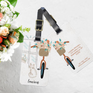 Étiquette À Bagage Étiquette de transport de bagages pour chats migno