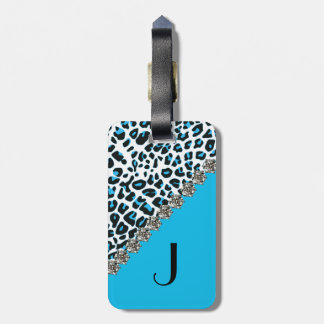 Étiquette À Bagage Étiquette décorée d'un monogramme de bagage