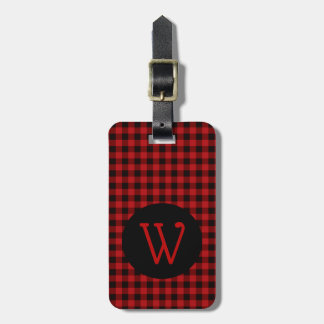 Étiquette À Bagage Étiquette décorée d'un monogramme de bagage de