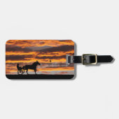 Étiquette À Bagage Étiquette des bagages de cheval de Trot standard (Devant horizontal)