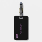 Étiquette À Bagage Étiquette des bagages de la Couronne de l'orchidée (Dos Vertical)