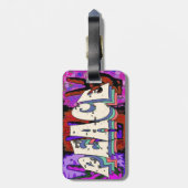 Étiquette À Bagage Étiquette des bagages de paix (Dos Vertical)