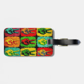 Étiquette À Bagage Étiquette des bagages de paix (Dos horizontal)