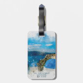 Étiquette À Bagage Étiquette d'étiquette de bagage de mariage de (Dos Vertical)