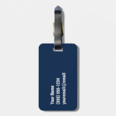 Étiquette À Bagage Étiquette d'identification de bagage de Nueva York (Dos Vertical)