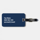 Étiquette À Bagage Étiquette d'identification de bagage de Nueva York (Dos horizontal)