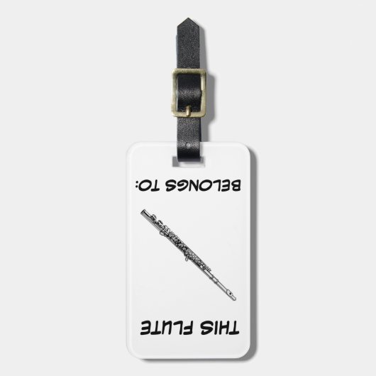 Étiquette À Bagage Étiquette d'identification de cannelure (Devant Vertical)