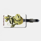 Étiquette À Bagage Étiquette d'identification du panier de tir de l'a (Dos horizontal)