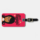 Étiquette À Bagage Étiquette drôle de bagage (Devant horizontal)