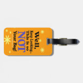 Étiquette À Bagage Étiquette drôle de bagage (Dos horizontal)