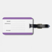 Étiquette À Bagage Étiquette drôle de bagage avec la "mine" écrite (Dos horizontal)