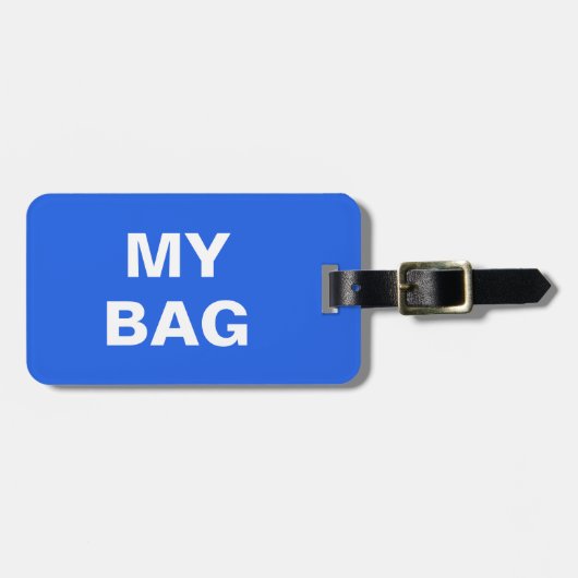 Étiquette À Bagage Étiquette drôle de bagage avec "ma valise" écrite (Devant horizontal)