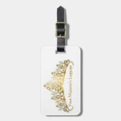 Étiquette À Bagage Étiquette drôle de bagage pour la reine des (Devant Vertical)