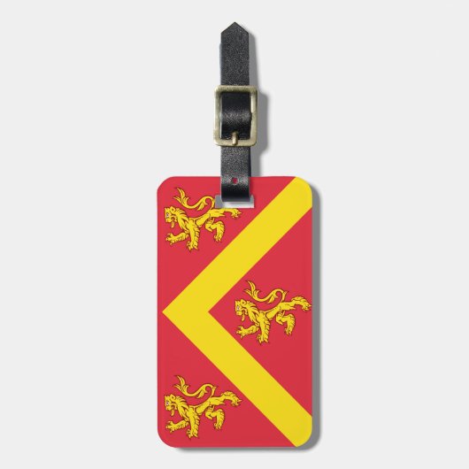 Étiquette À Bagage Étiquette du drapeau d'Anglesey Luggage (Devant Vertical)