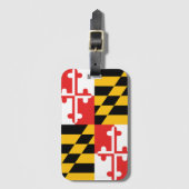 Étiquette À Bagage Étiquette du drapeau du Maryland (Devant Vertical)