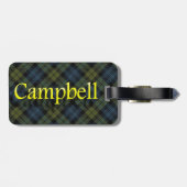 Étiquette À Bagage Étiquette écossaise de bagage de Campbell de clan (Dos horizontal)