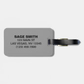 Étiquette À Bagage Étiquette effrontée de bagage de Pitbull (Dos horizontal)