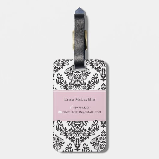 Étiquette À Bagage Étiquette faite sur commande Bruyère McLachlin de (Dos Vertical)