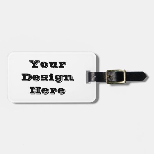 Étiquette À Bagage Étiquette faite sur commande de bagage (Devant horizontal)