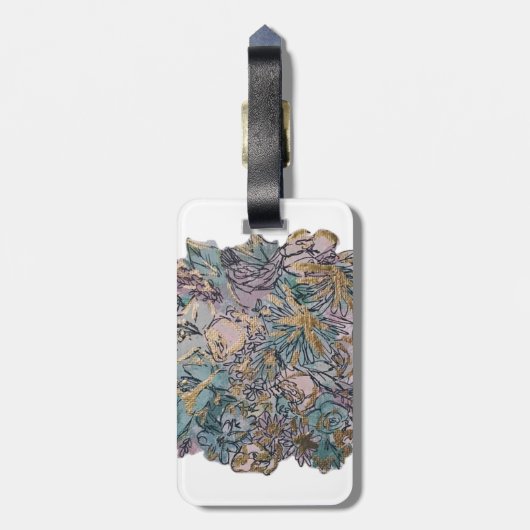 Étiquette À Bagage Étiquette faite sur commande de bagage (Dos Vertical)