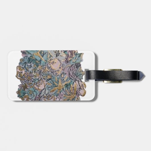 Étiquette À Bagage Étiquette faite sur commande de bagage (Dos horizontal)