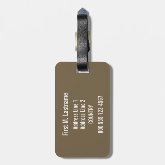 Étiquette À Bagage Étiquette faite sur commande de bagage d'Alpes (Dos Vertical)