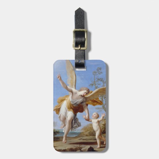 Étiquette À Bagage Étiquette faite sur commande de bagage "d'ange de (Devant Vertical)