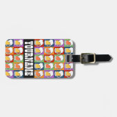 Étiquette À Bagage Étiquette faite sur commande de bagage d'art de (Devant horizontal)