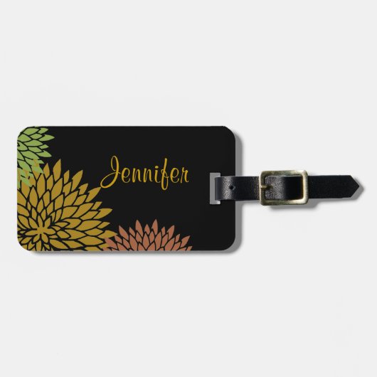 Étiquette À Bagage Étiquette faite sur commande de bagage de (Devant horizontal)