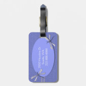 Étiquette À Bagage Étiquette faite sur commande de bagage de (Dos Vertical)