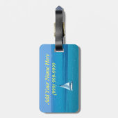 Étiquette À Bagage Étiquette faite sur commande de bagage de (Dos Vertical)