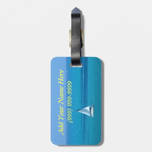 Étiquette À Bagage Étiquette faite sur commande de bagage de (Dos Vertical)