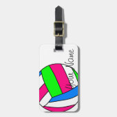 Étiquette À Bagage Étiquette faite sur commande de bagage de (Devant Vertical)