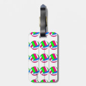 Étiquette À Bagage Étiquette faite sur commande de bagage de (Dos Vertical)