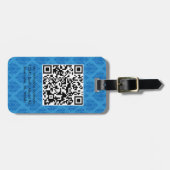 Étiquette À Bagage Étiquette faite sur commande de bagage de CODE (Devant horizontal)