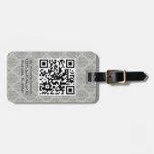 Étiquette À Bagage Étiquette faite sur commande de bagage de CODE (Devant horizontal)