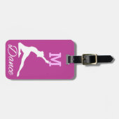 Étiquette À Bagage Étiquette faite sur commande de bagage de DANSE (Devant horizontal)
