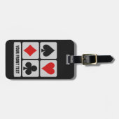 Étiquette À Bagage Étiquette faite sur commande de bagage de joueur (Devant horizontal)