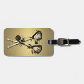 Étiquette À Bagage Étiquette faite sur commande de bagage de lacrosse (Devant horizontal)