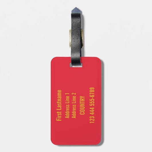 Étiquette À Bagage Étiquette faite sur commande de bagage de MAJORQUE (Dos Vertical)