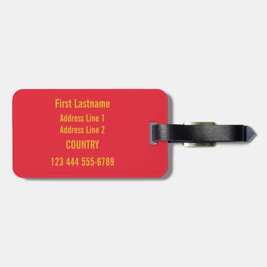 Étiquette À Bagage Étiquette faite sur commande de bagage de MAJORQUE (Dos horizontal)