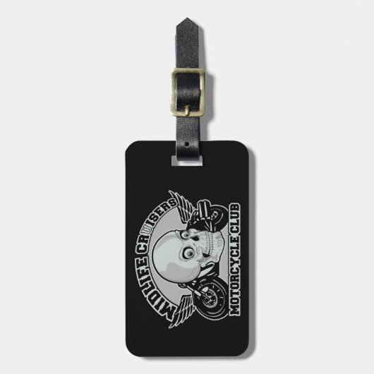 Étiquette À Bagage Étiquette faite sur commande de bagage de MC de (Devant Vertical)