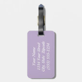 Étiquette À Bagage Étiquette faite sur commande de bagage de motif (Dos Vertical)