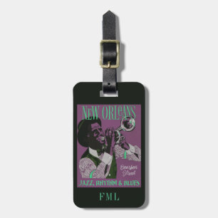 Étiquette À Bagage Étiquette faite sur commande de bagage de musique